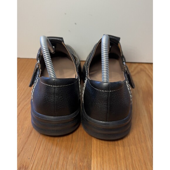 Dr Comfort Lu Lu Shoes Womens Size 8.5W Black Leather Slip On Orthopedic Comfort - Picture 6 of 7
